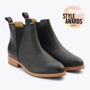 Nisolo Everyday Chelsea Boot in Black Leather Size 8.5